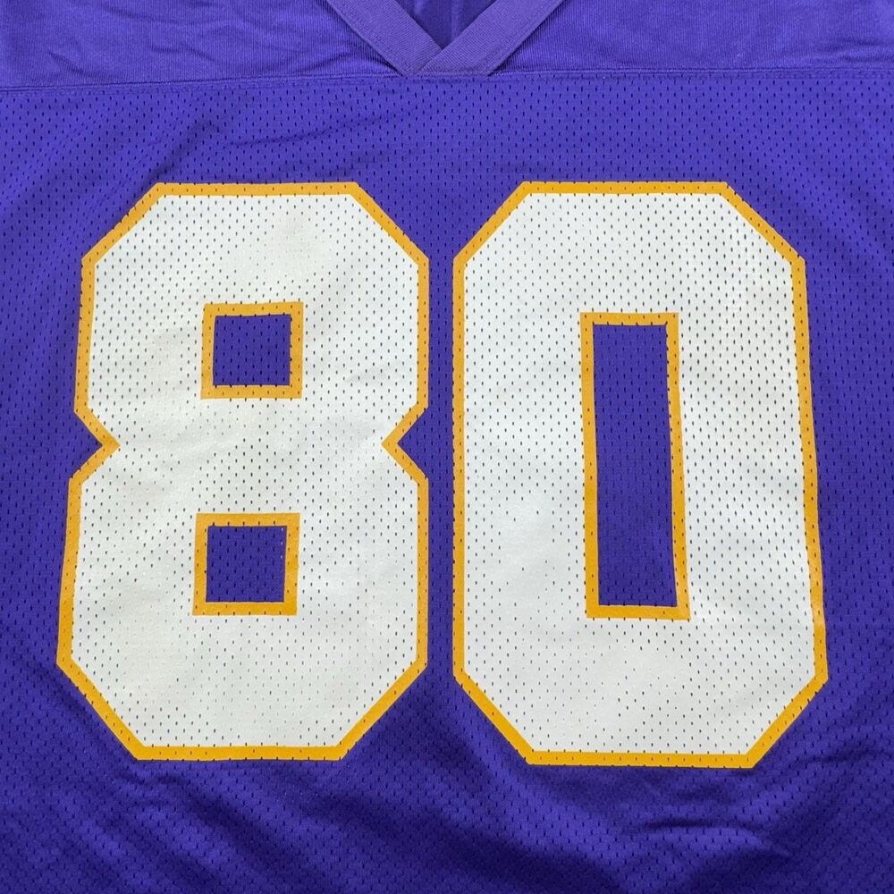 Cris Carter Jersey Mens L 48 Purple Minnesota Vikings Starter NFL Football Team - Picture 5 of 13